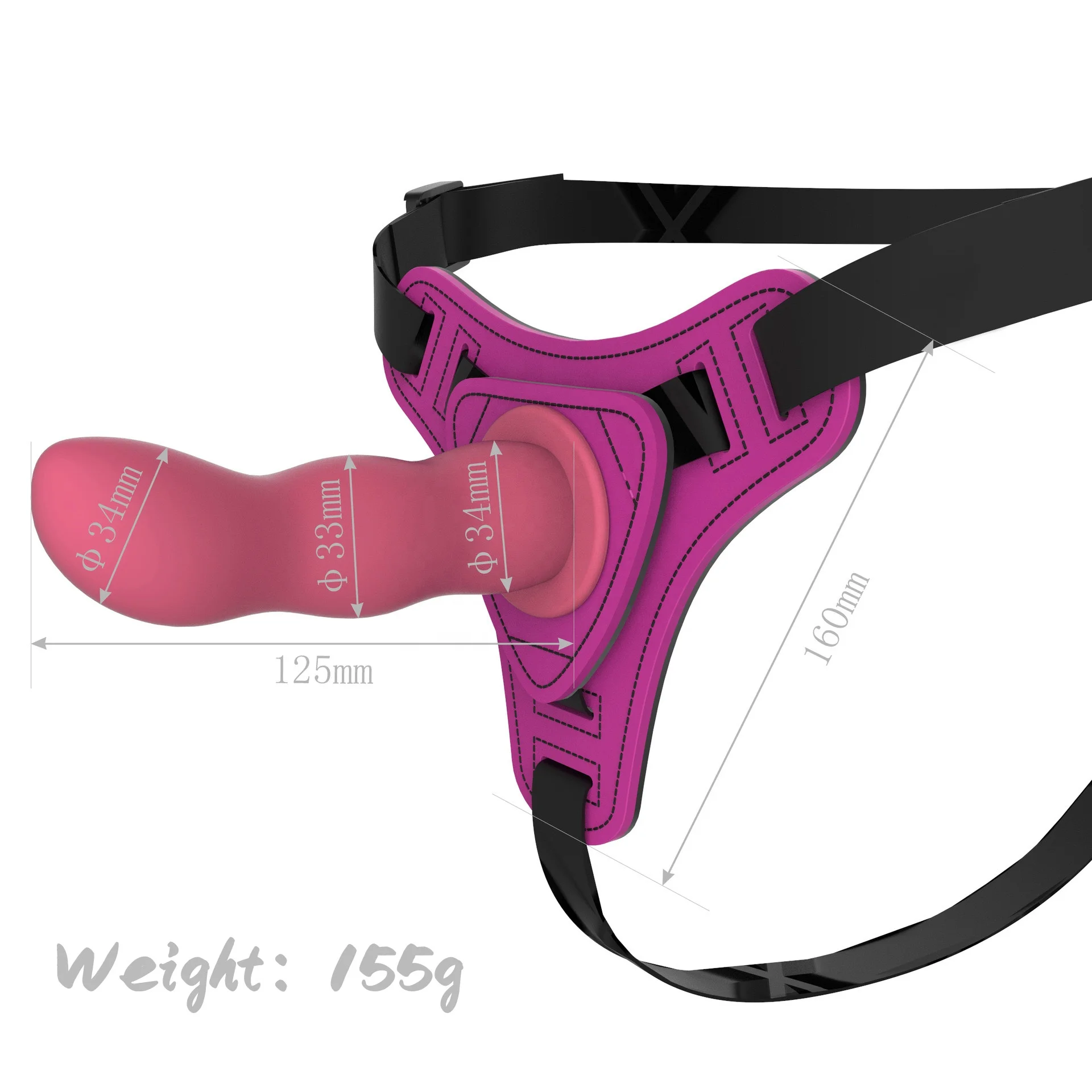 ZWFUN Strap-on Dildo Adult Sex Toys Wearable Strap On Dildo Sex Toy for Men Women Couples G-Spot Stimulator Sex Toys