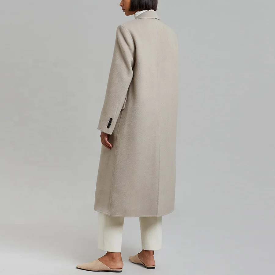 Factory direct sales Mid-thickness fashionable new single-breasted coat autumn winter casual mid-length woolen coat