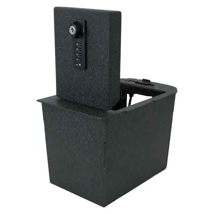 Tuojue console safe number lock box Compatible with Toyota RAV4 2021 Console storage box gun safe car console vault