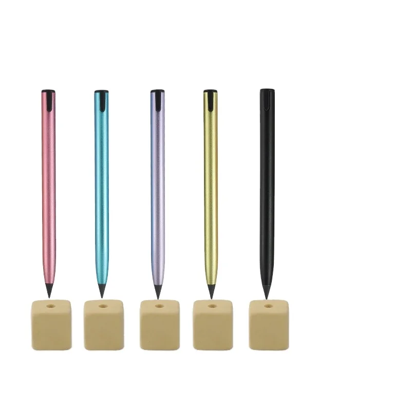 Лидер продаж 2022, цветной металлический долговечный карандаш без чернил, бесконечная ручка для письма, рисования, бесконечная ручка