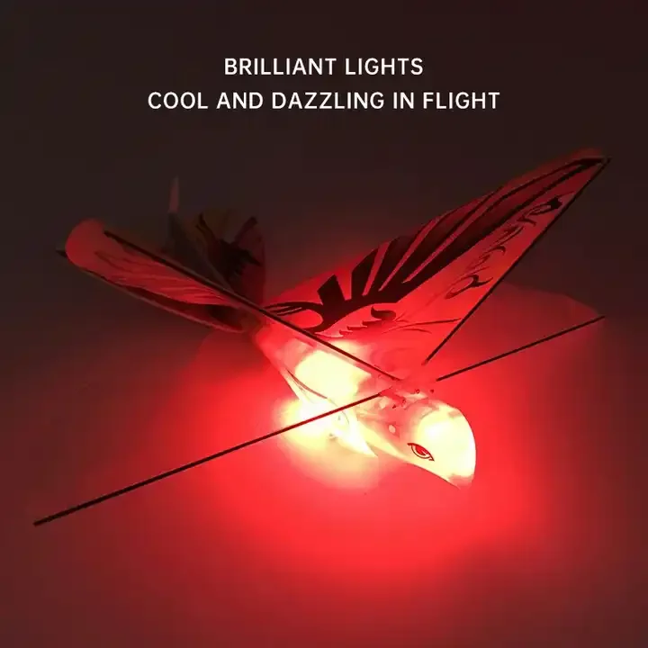 RC E-Bird 2.4G 2CH Remote Control Toy Flying Bird Factory Wing Indoor RC Airplane RC E-Bird Toys