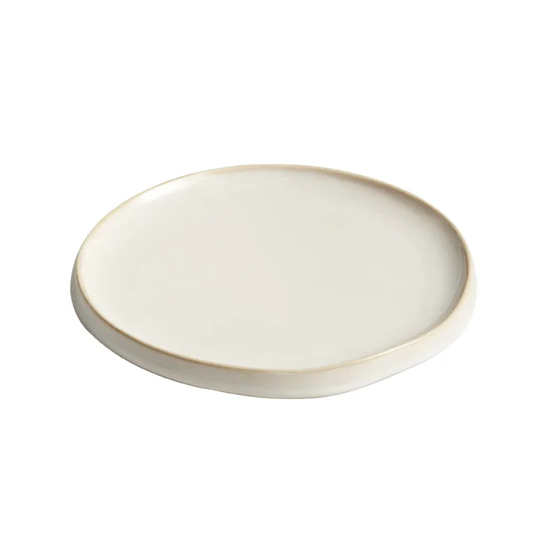 Wholesale Custom logo 15/20/25cm Japanese Home Dinner Plates Serving Service ceramic plate for restaurant