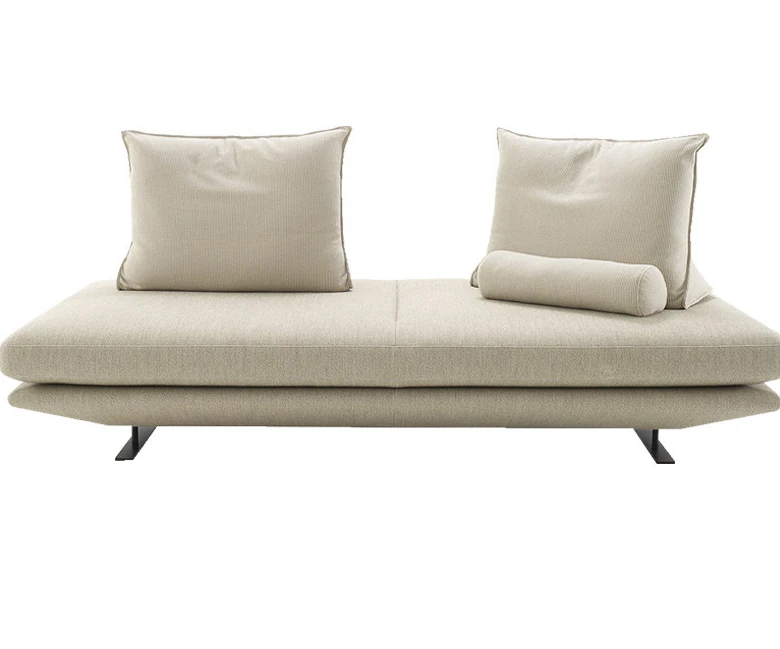 Small modern Italian sofa without backrest