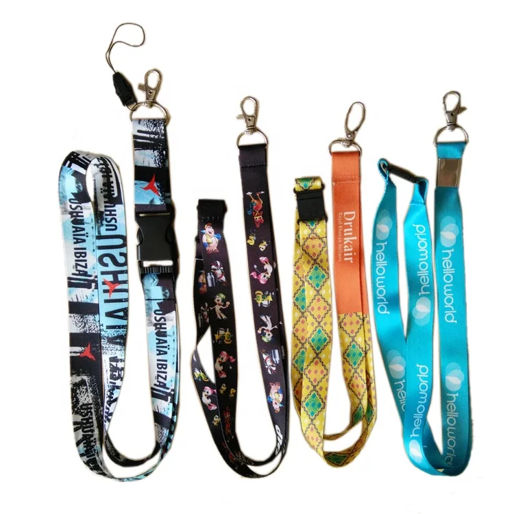 black white gray color design customized lanyard for workshop promotion activity  animal zoo person wear card