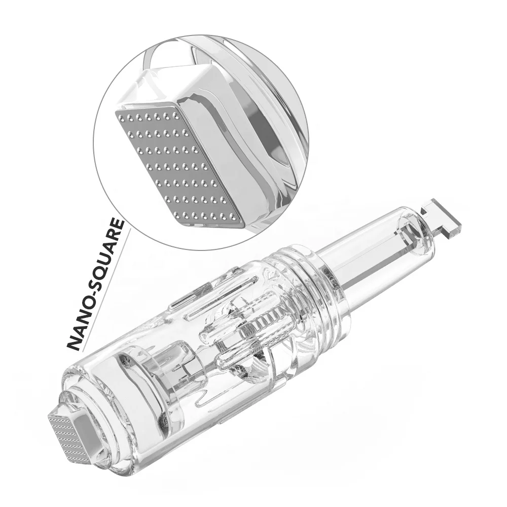 OstarBeauty Customized Derma Pen Screw Needles and Nano Cartridge 1 3 7 9 12 24 36 42 Nano 3D 5D Pins Stainless Steel Tips