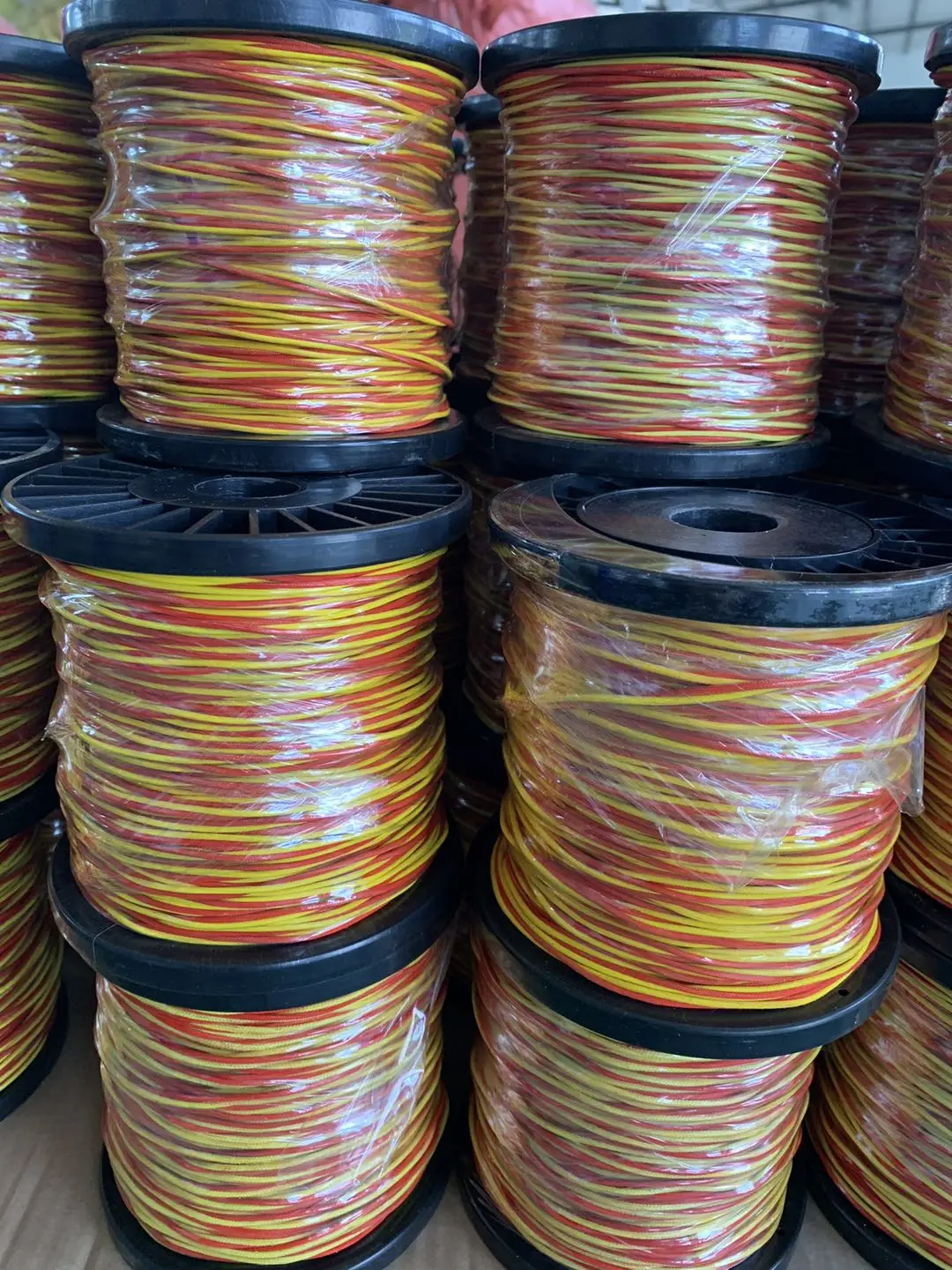 100m Roll Color IEC Green & White Double Insulated Type K Thermocouple Wire