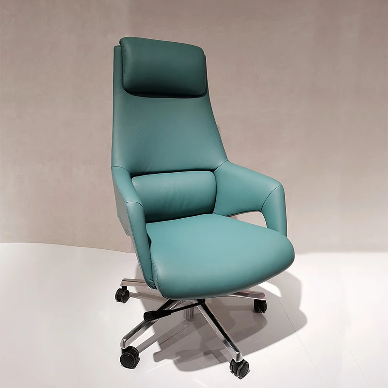  Wesome adjustable Armrest High Back PU Leather Style Furniture Executive Office