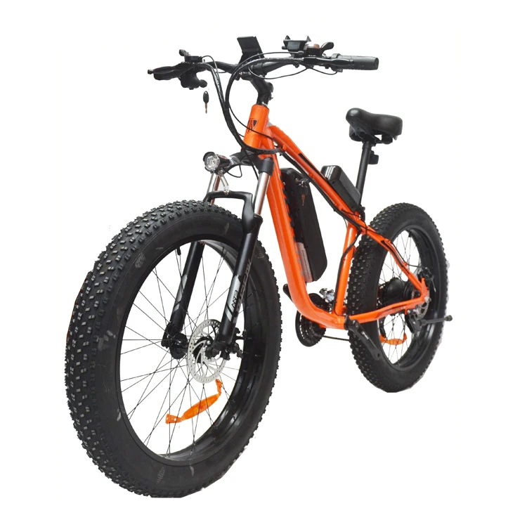 wholesale Fat tire mountain bike 26 inch 500W 48V beach snow ebike fat tire mountain electric bicycle for men