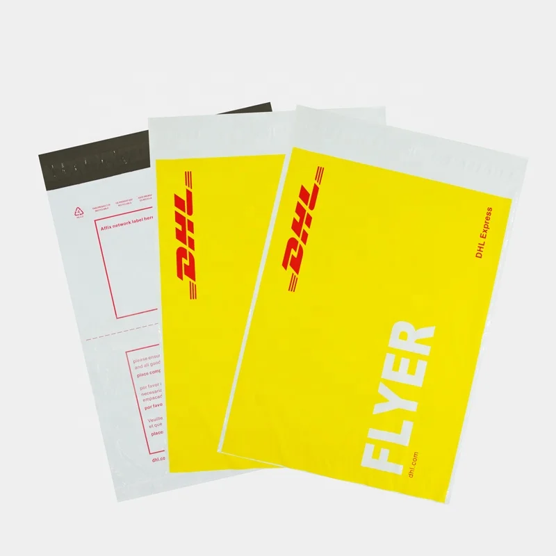 Custom Personalized LDPE Plastic Poly Mailers Bag DHL Shipping Clothing Mail Bags Waybill Pouch Custom Printing Mailing Package
