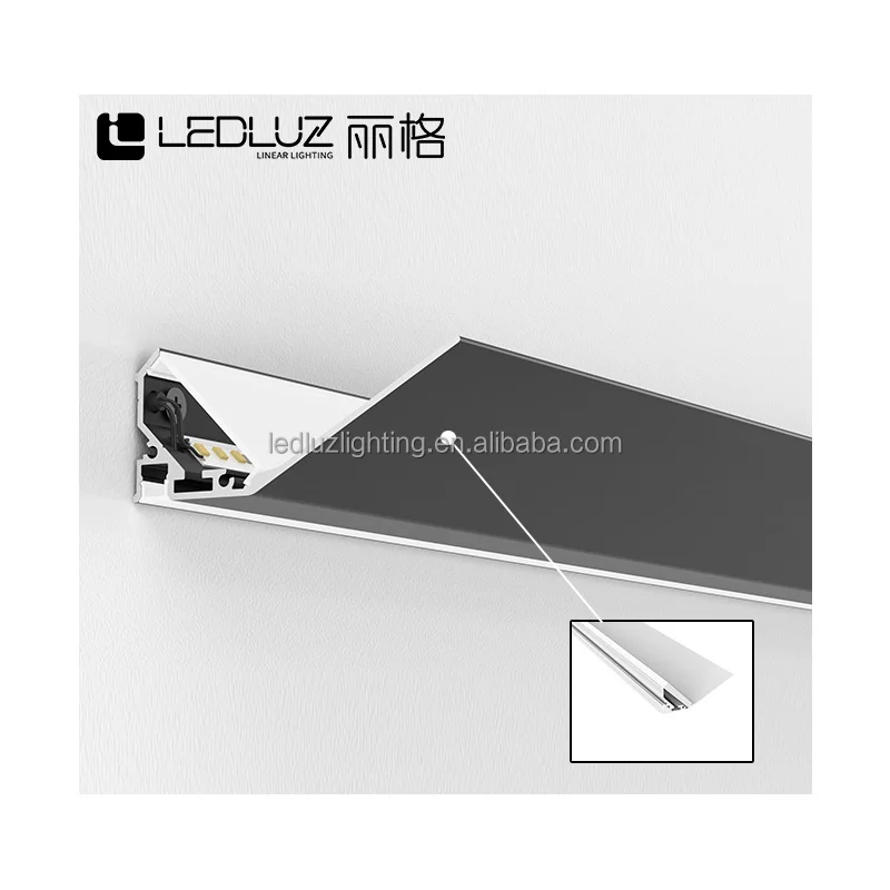 Up And Down Molding Cove Light Ceiling Led aluminum profile wall aluminum led channel  for Cove surface mounting