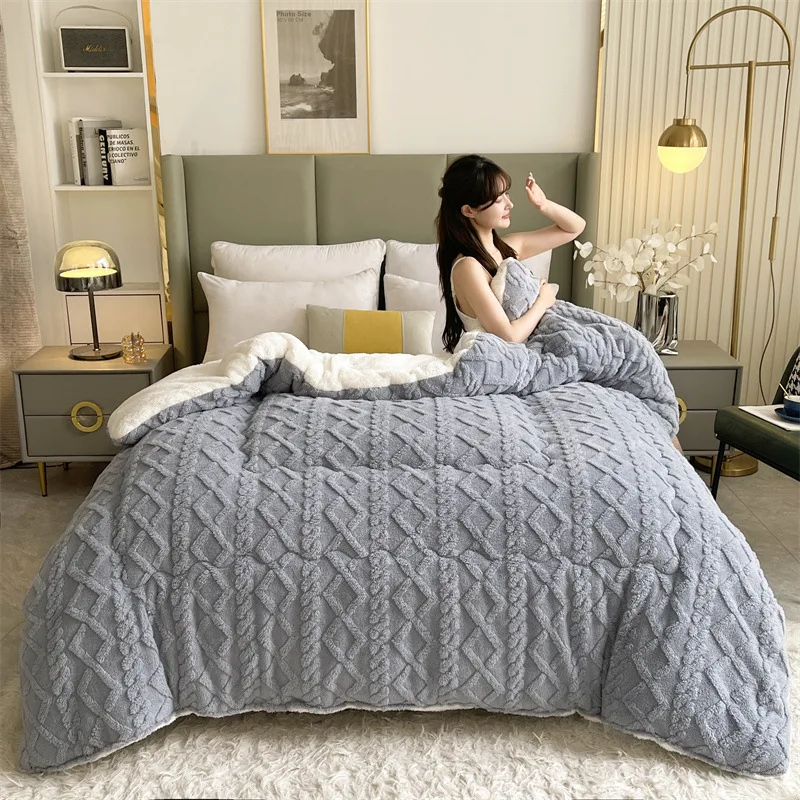 taff velvet sherpa winter quilt