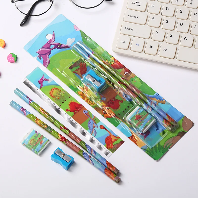 Wholesale 5 pcs/Set Best School Stationery Set Stationary Supplies for Students