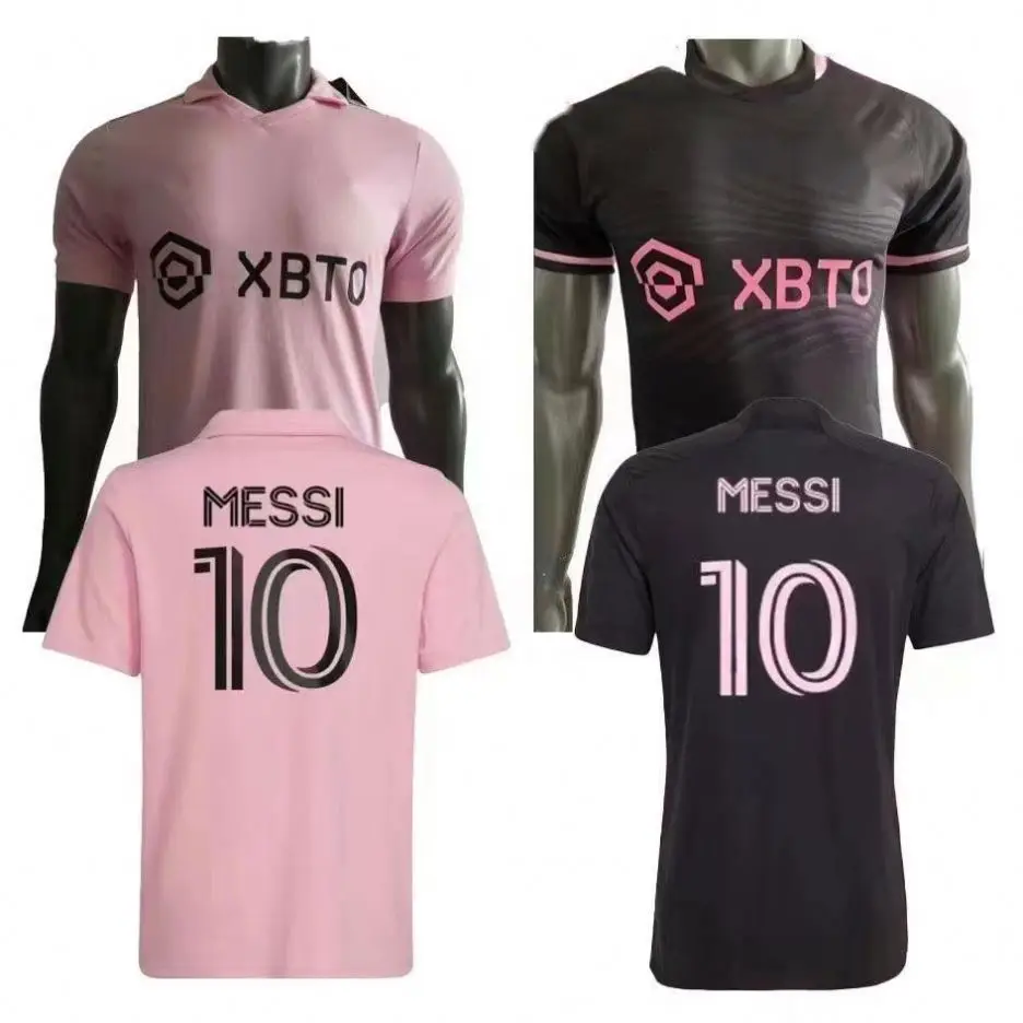 XY Style Messi Inter Miami Jersey Set Men Soccer Uniform Football Jerseys Custom Soccer Wear 23 24 New Sportswear Adults for Men