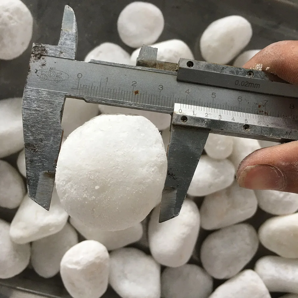 Natural Colored Washed White Pebble River Stone Price