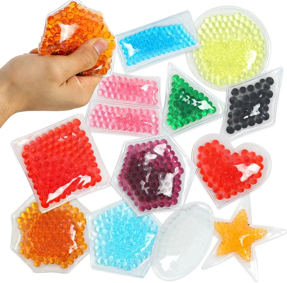 Customized Multipurpose Crystal PVC Ice Cooling Beads Pack Cold Cooling Beads Pad Cold Compress Gel Beads Ice Pack