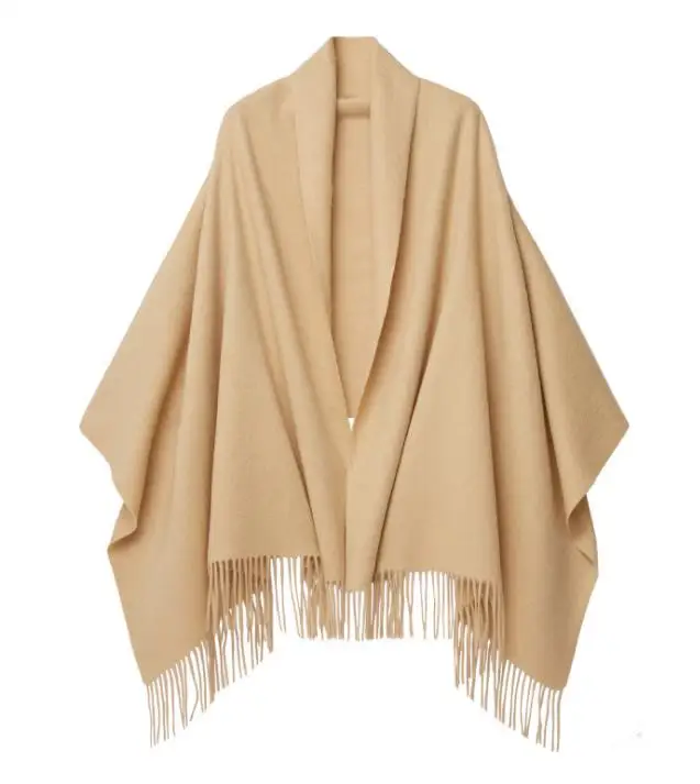 Solid Mens Wool Scarf New Heavy Thick Winter Women Mens100% Wool Shawl Scarf