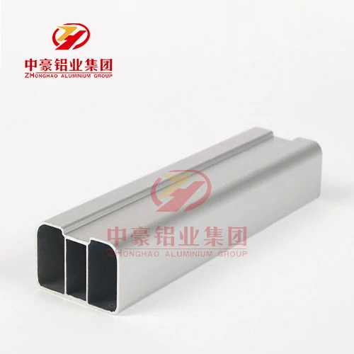 Экструзионный алюминиевый профиль для ворот анодированный серебристый