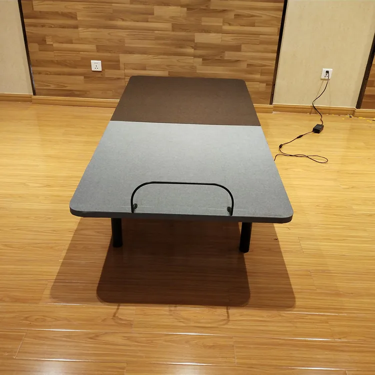 Hot Sale Fabric Cover Metal Structure Automatic Adjustable Single Folding Bed