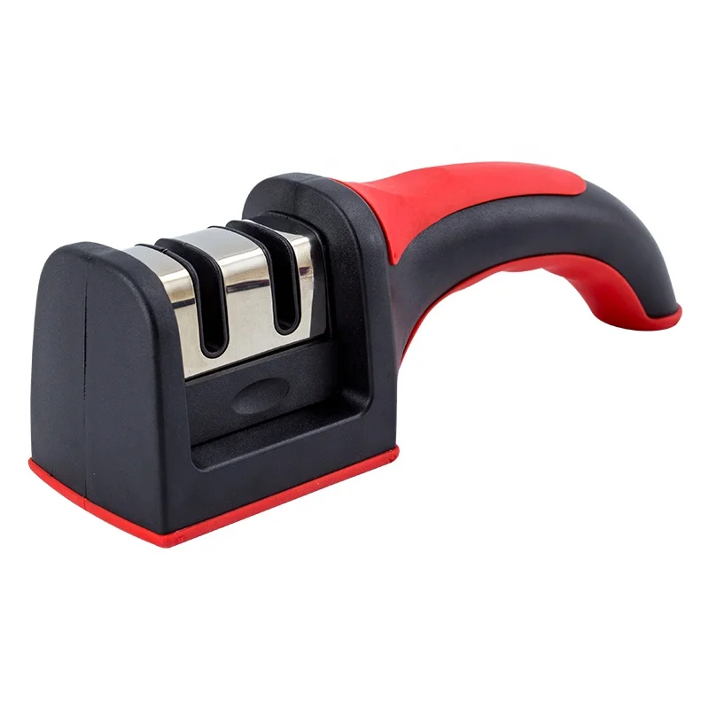 Manual Kitchen Knife Sharpening Tool Tungsten Ceramic Handheld Knife Sharpener 2 stage