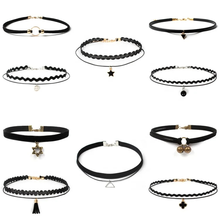 Brave Light Suxuan Gothic Jewelry Cosplay Harajuku Choker Necklace Set Sexy Pu Leather Heart Lock Spike Collar