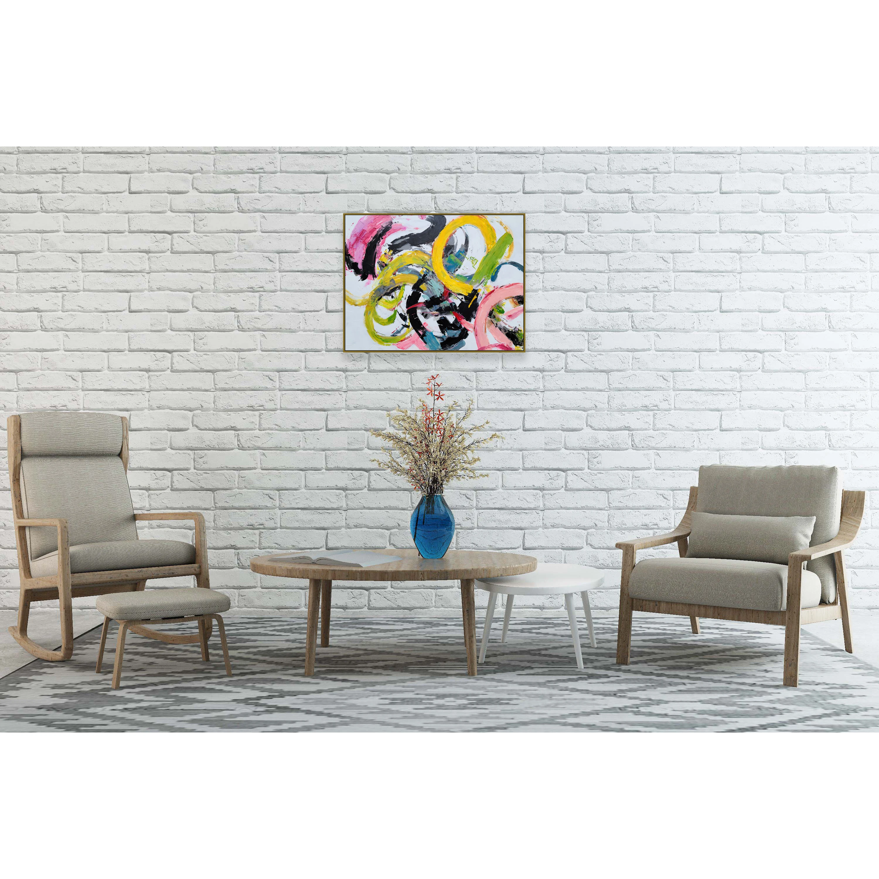 Custom Wholesale living Room Decoration Handmade Abstract Art Works Wall Art Pictures Hotel Hand Painted Canvas Oil Painting