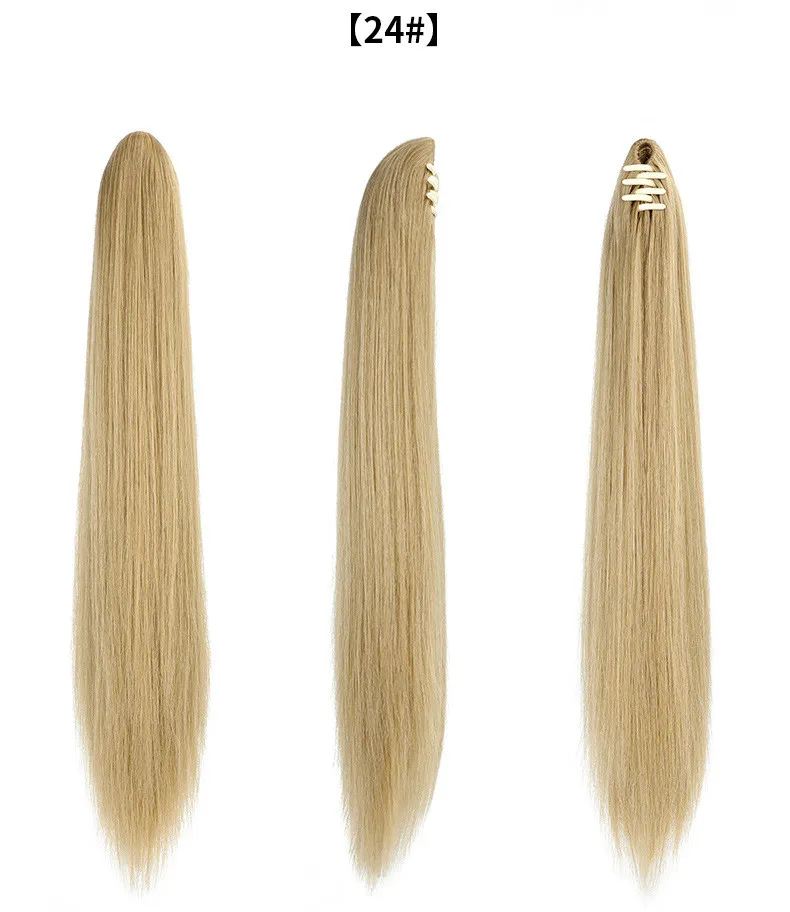 Модный женский длинный прямой парик заколка для конского хвоста натуральный реалистичный зажим для когтей синтетический парик конский хвост
