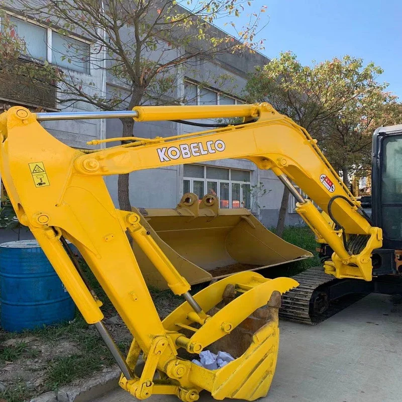 ZiHui Mini Excavator Used Kobelco 55 Crawlers Diesel Engine Second Hand Farm Household Digger