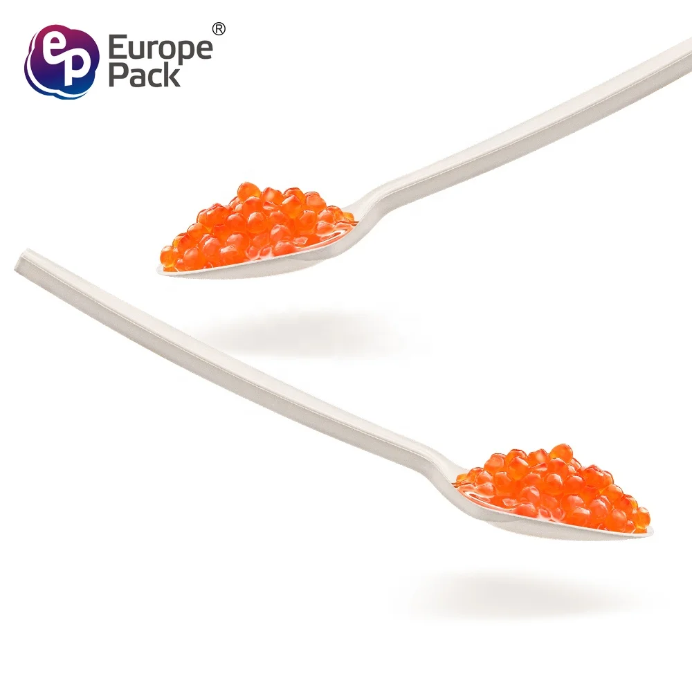 Europe-Pack factory direct biodegradable corn starch 5 inch dessert spoon
