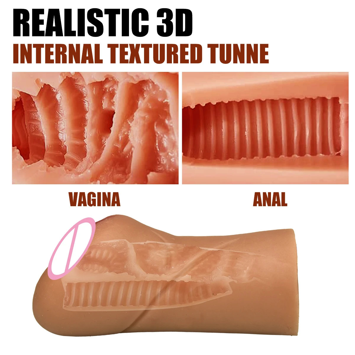 Hot sell pussy pocket 2 -in -1  Male Masturbators comfortable adult Sex shop sex products