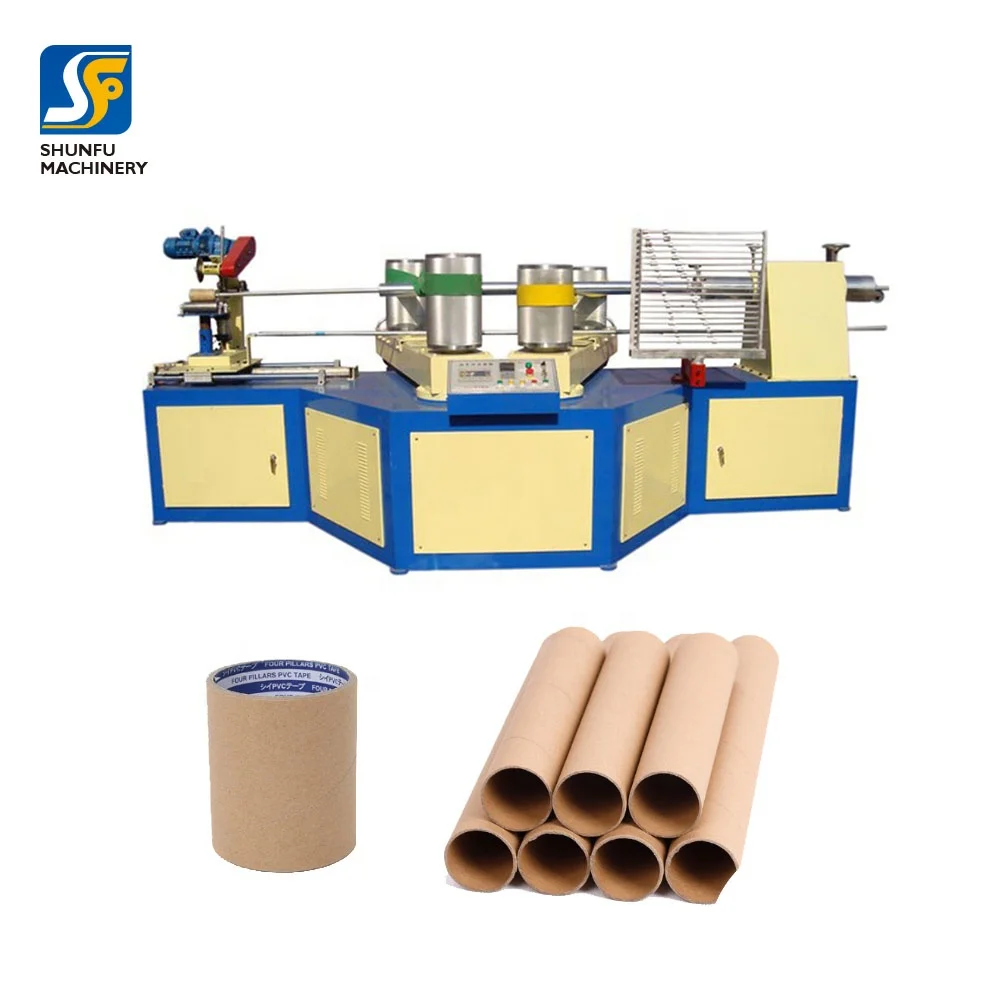 full automatic multi-knife cutter cutting kraft paper tube core winding machine