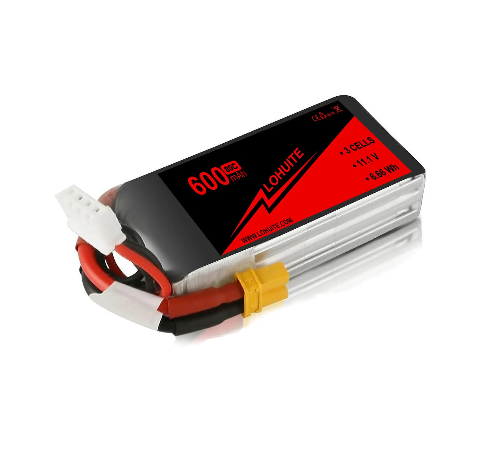 3S 11,1 V 600mah Lipo аккумулятор 50C с разъемом Deans для автомобиля Losi