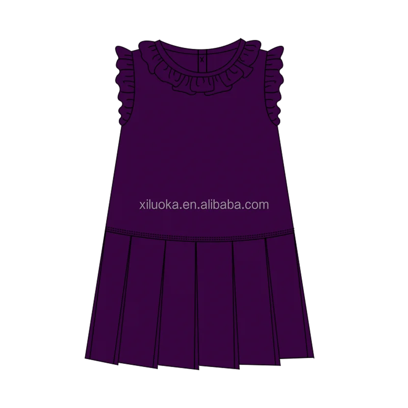 Private Custom high quality Girls Elastic Fitting Yoga sleeveless dresses with safety shorts Nylon Spandex Dancing Active Wear