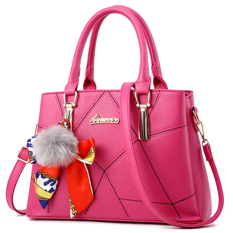 2023 logo custom private label simple large light pink new hot luxury handbags shoulder