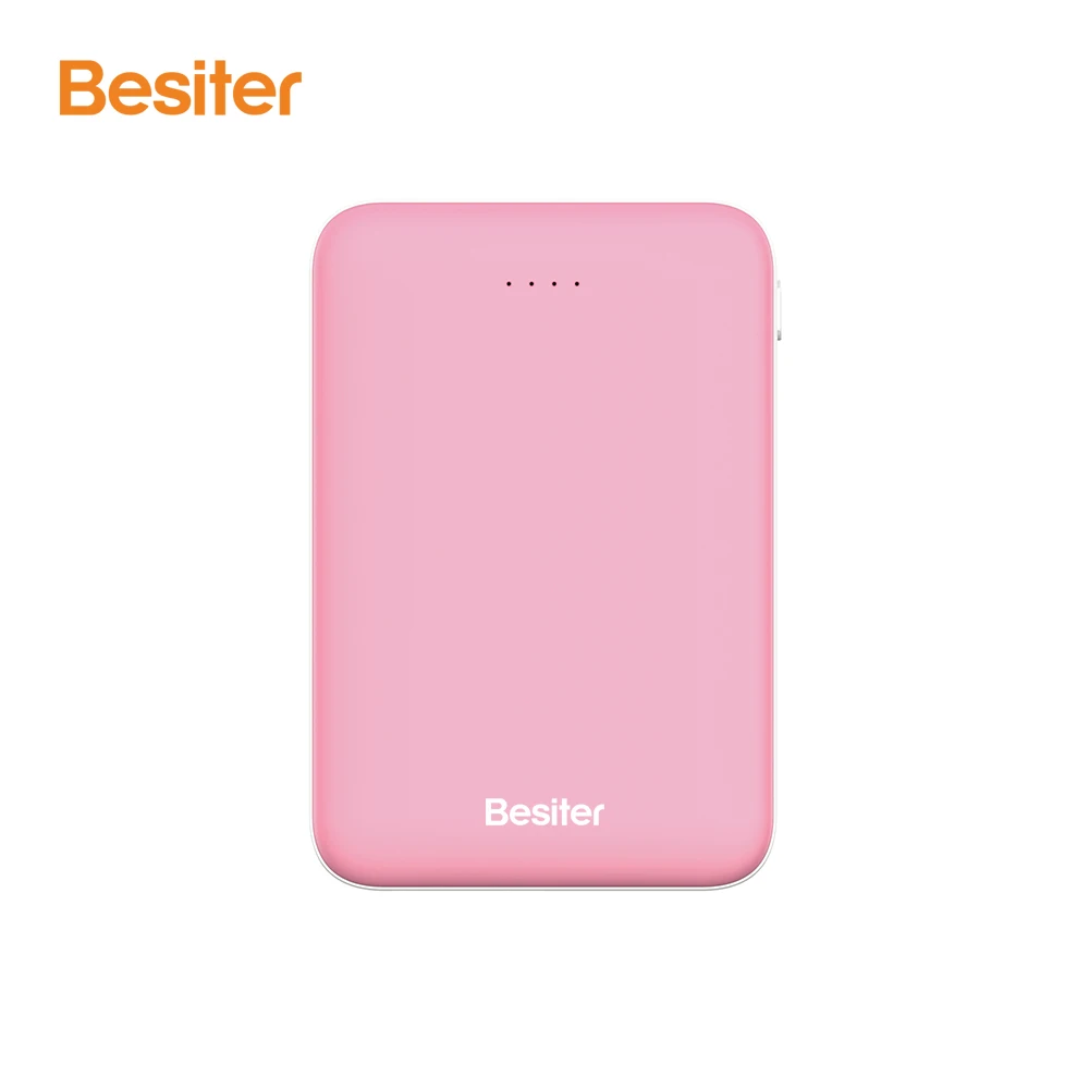 Mini Power Bank 5000Mah Portable Battery double USB Powerbank 5000 Mah credit card size Battery mobile power banks