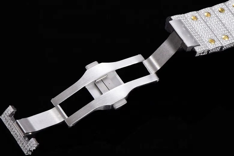 Diver mechanical Watch 39.8MM 2824 movement QuickSwitch WSSA0013 Luxury brand two-color VVS icy gypsophila diamond Watches