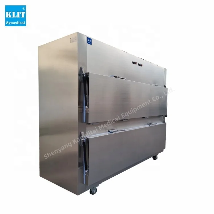 2 corpse mortuary chamber freezer cold storage for mortuary with stainless steel refrigerator