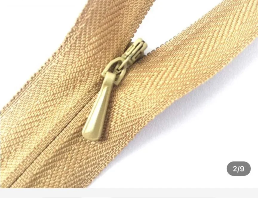 YKK ZIPPER Conceal #2 #3 Light Weight Closed Bottom Invisible Nylon Coil Zipper Clothing for Skirt Dress Cloth DIY Color Sewing