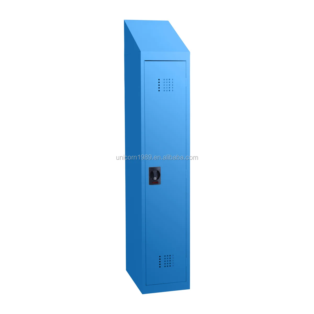 China metal locker cabinet cheap price for sale solid locker room single door staff lockers blue kids wardrobe closet