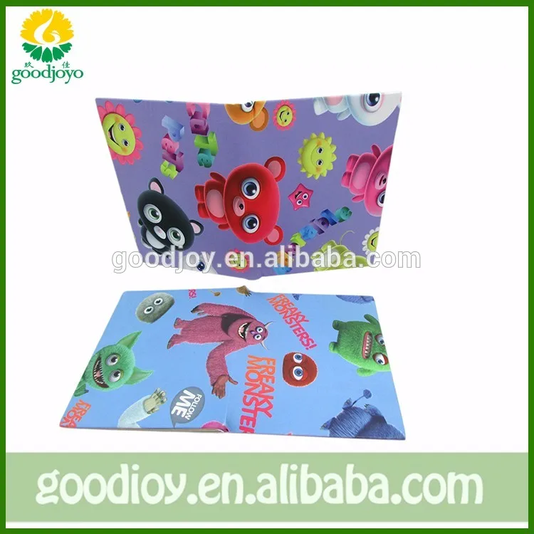 Customised Beautiful Book Covers Pvc  A4 Book Printing Soft Cover