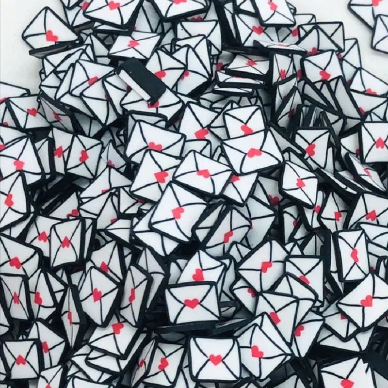 Wholesale 1000g New 3D  pink blue white cloud Polymer Clay Tiny  Fruit Slices For Nail Art Tips Slime DIY Nail  Decorations