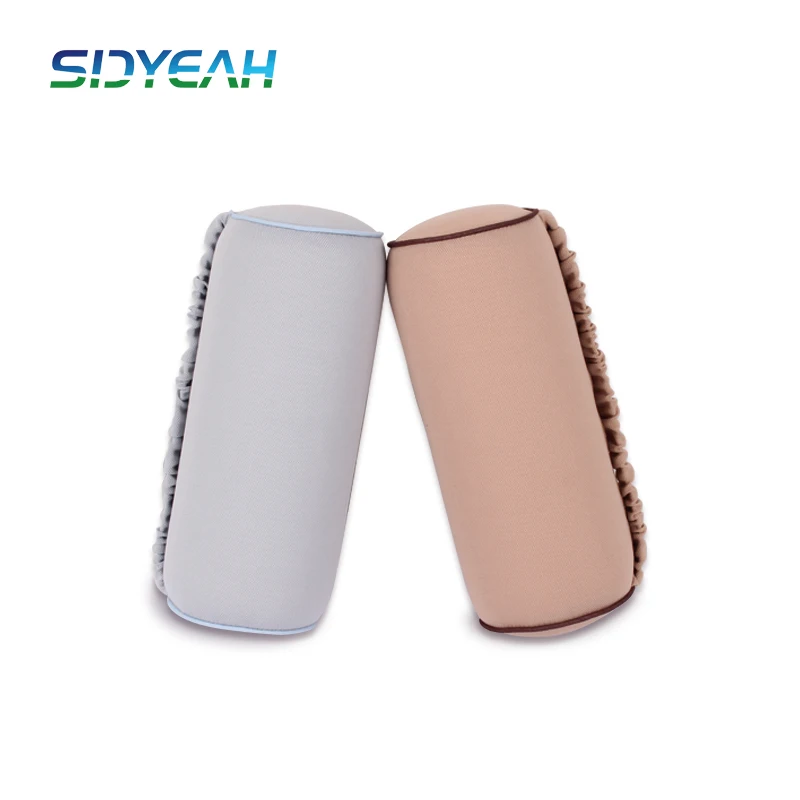 Memory Foam Petite Bolster Roll Round Pillow with Removable Cover memory foam neck roll pillow