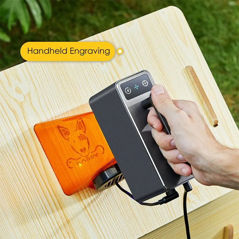 LaserPecker 2 PRO(Suit) Laser Engraver Handheld 2K High Precision 0.05mm Laser Engraving Cutting Machine With Rotary Roller