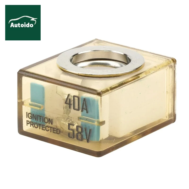 Easy Installation 40A 58V DC MRBF Terminal Fuse 5176 Marine Rated Battery Fuses Maximum IP66 Mrbf Fuse (40A)