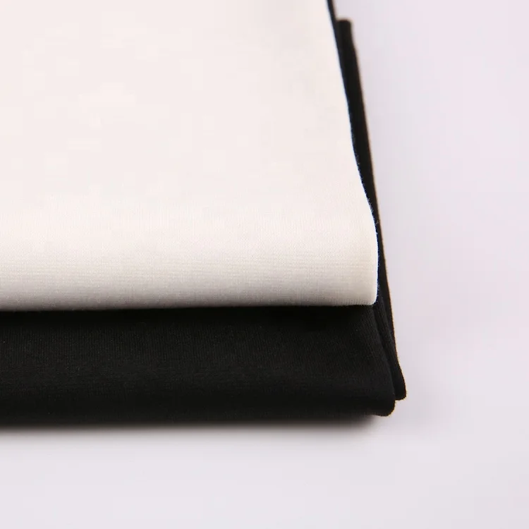 OEM custom Jersey Fabric 320gsm 100% Recycled Polyester Lurex Metallic Plain Dyed knit fabric for T-shirt Sports Garments