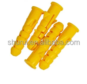 Self Tapping Wall Anchors Plugs Plastic Expansion with Metal Screw Kit(100PCS)