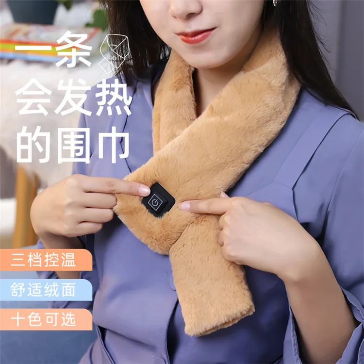 Factory Supply Guaranteed Quality Women Heated Scarf Neck Mini Heated Neck Wrap Winter USB Heated Neck Warmer Scarf