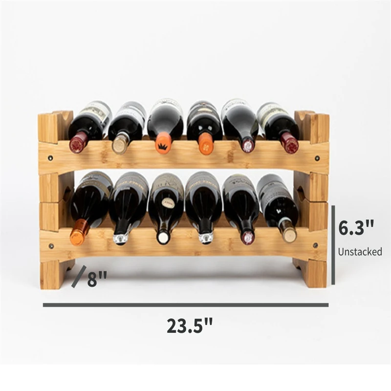 Customized Wholesale Modern Design Wooden Wine Rack Wall Mounted Table Top Wine Rack Wine Rack Stand