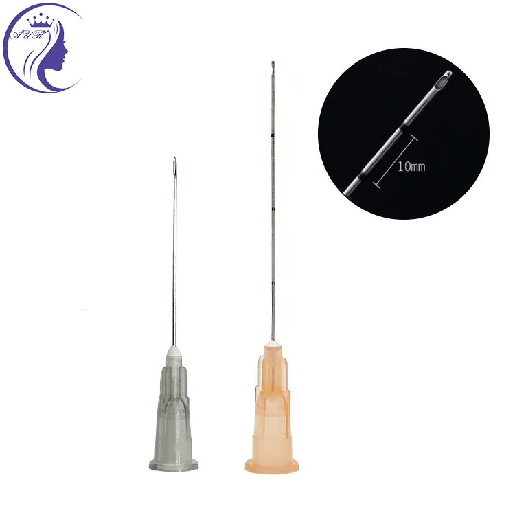 fine micro cannula 30g 25mm for syringe needle cannula face and eye thread with blunt cannula