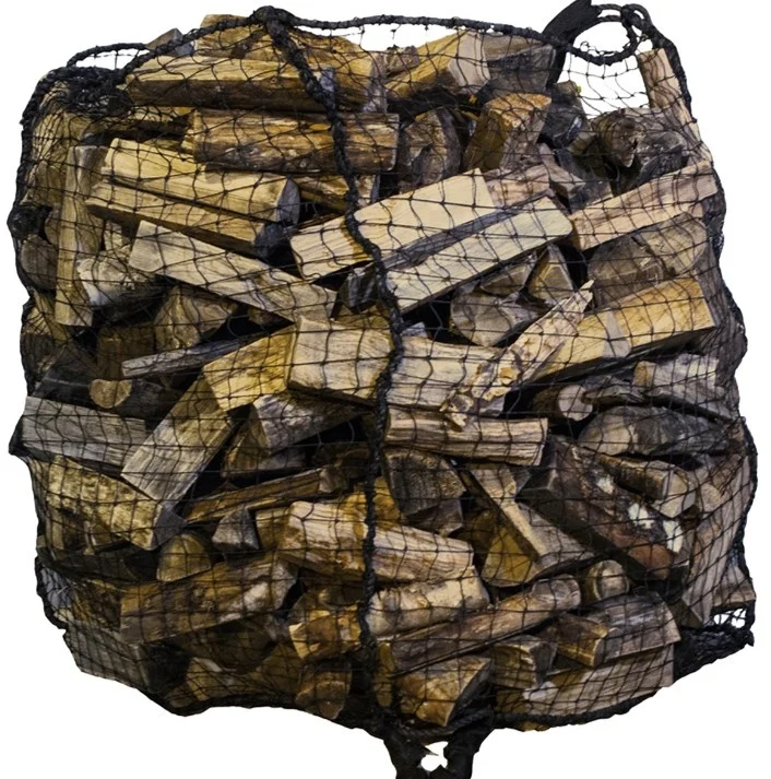 Vented Firewood Bag Plastic Agriculture HDPE  large net bag for wood Recyclable  Firewood Net Bag 1500l