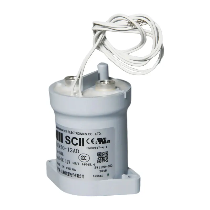 SCII LEV50-12AD epoxy 12v 24v 48v  50a 3 pole EV charging station high power 12V DC contactor